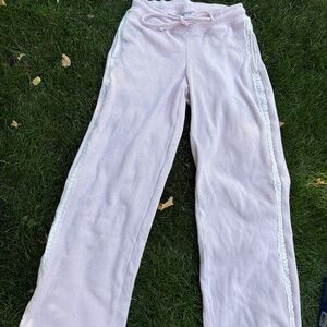 Gilly Hicks Pink Leggings w Bohemian Lace